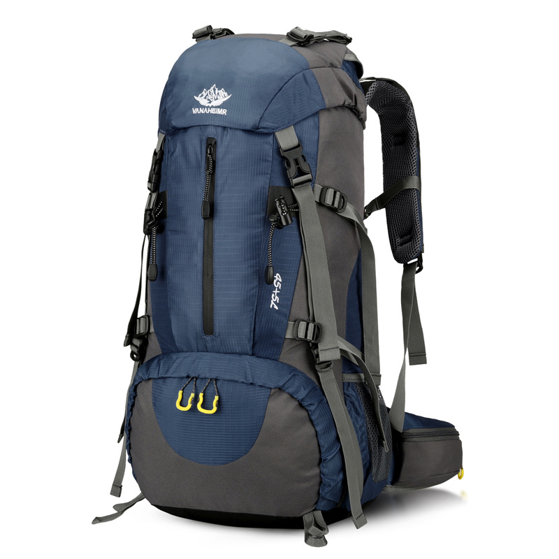 V888-ELOSUNG28883-202505231210-00 Navy Blue Nylon Hiking Backpack - Multifunctional Outdoor Sports Bag - Image 1