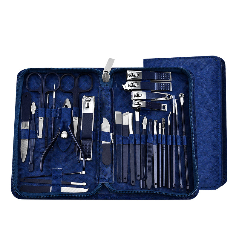 V888-ELOSUNG29026-202505191425-00 30-Piece Professional Manicure & Pedicure Set,Stainless Steel Grooming Kit(blue) - Image 1