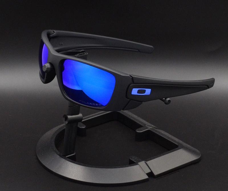 V888-ELOSUNG29088-202505231223-00 Sport Polarized Sunglasses with UV400 Protection - Multi-Layer Lens Technology(Black frame dark blue film) - Image 1