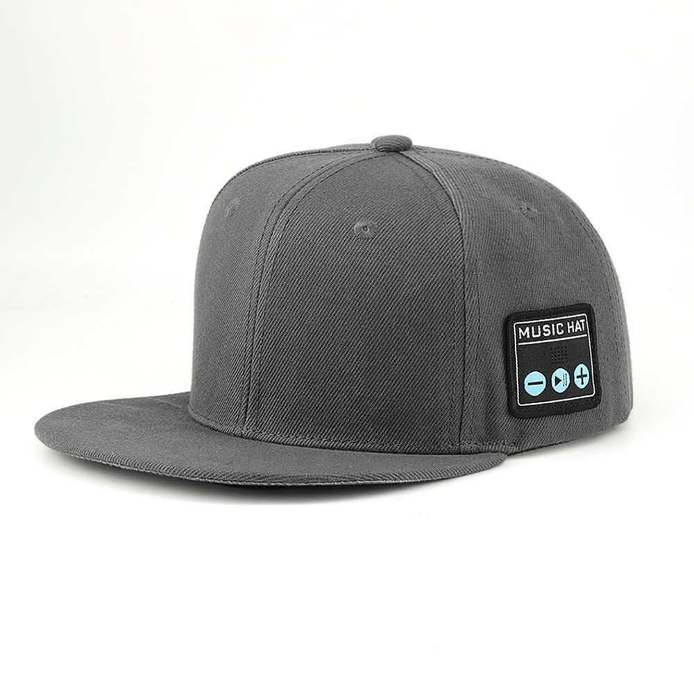 V888-ELOSUNG29290-202505261530-00 Wireless Bluetooth 5.0 Music Hat - Outdoor Speaker Cap with Mic, Sun Protection & Breathable Fabric(Gray) - Image 1