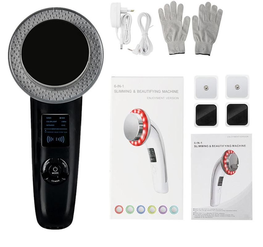 V888-ELOSUNG29296-202505261534-00 6-in-1 Ultrasonic Slimming & Beautifying RF Device - Body Sculpting & Skin Rejuvenation(black) - Image 1