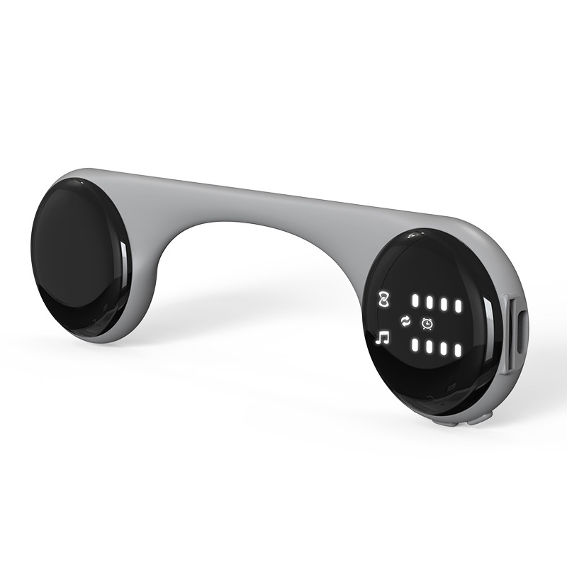 V888-ELOSUNG29322-202505281118-00 Under-Pillow Bone Conduction Sleep Speaker - Bluetooth 5.4, White Noise, TF Card, LED Display & Timer(Gray) - Image 1
