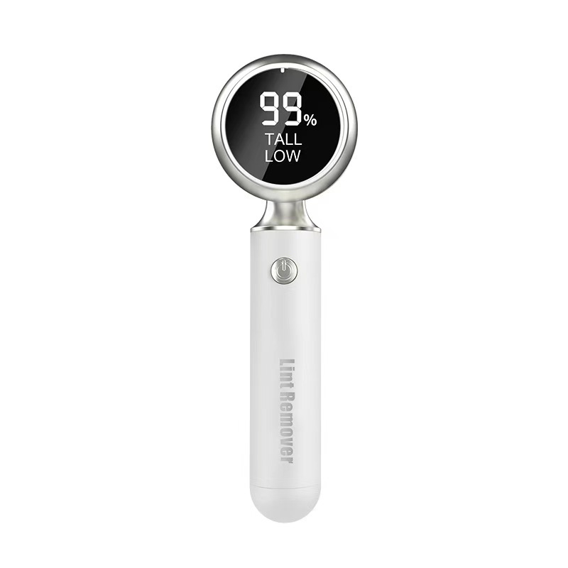 V888-ELOSUNG29399-202505301131-00 Upgraded Electric Lint Remover with LED Display - 6-Blade, Type-C Fast Charge, 2-in-1 with Sticky Roller(White) - Image 1