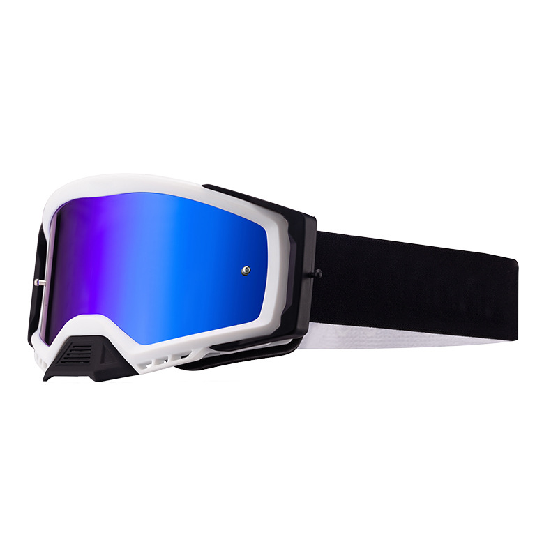 V888-ELOSUNG29598-202506061825-00 Panoramic Outdoor Sports Goggles - UV Protection, Windproof, Anti-Fog & Impact Resistant(Blue and white frame + blue film) - Image 1