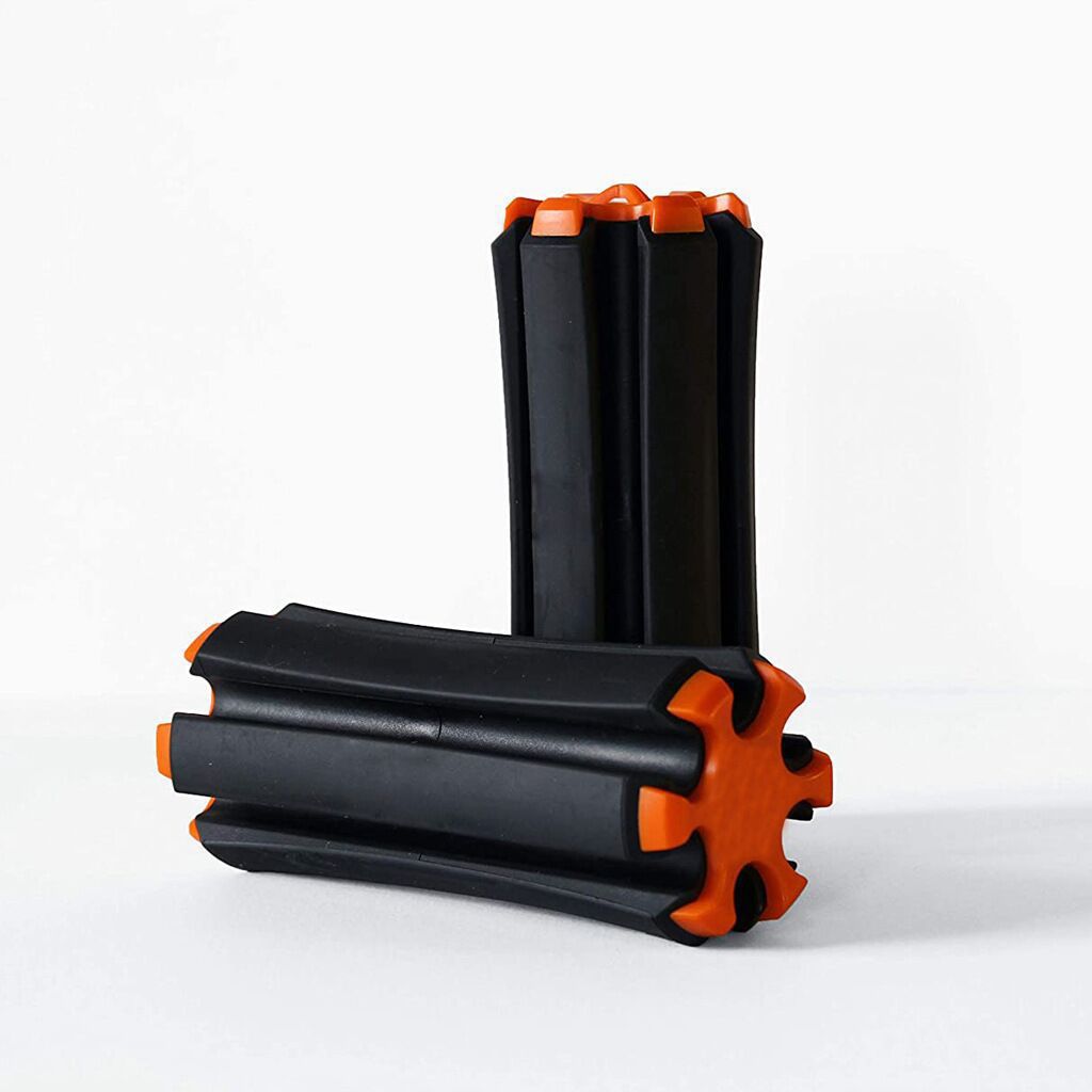 V888-ELOSUNG29603-202506061822-00 Portable Golf Club Carrier "SILO" - Holds 3 Clubs, Lightweight & Easy to (Black Orange) - Image 1