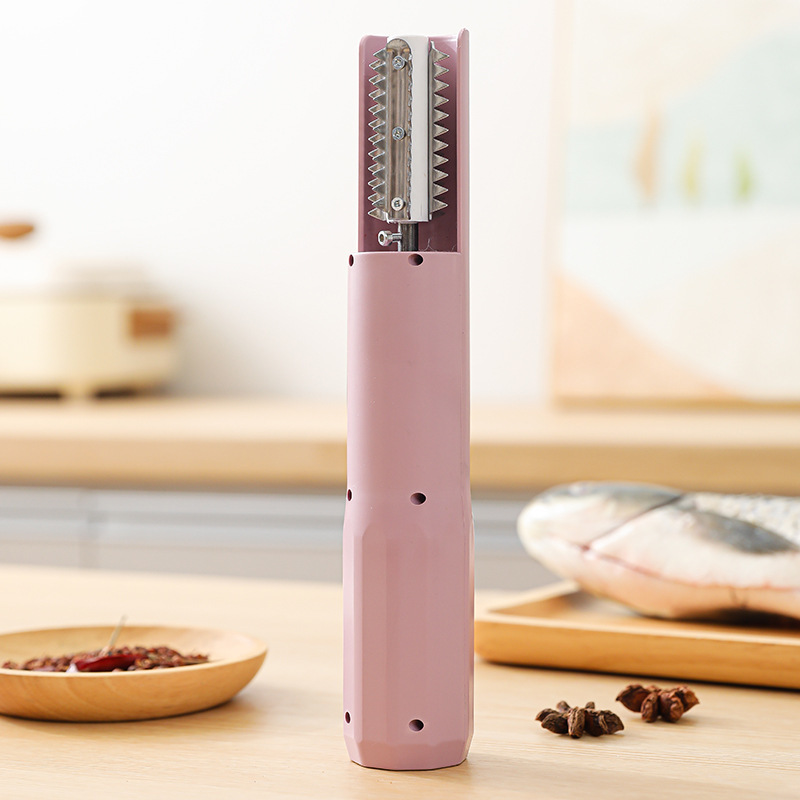 V888-ELOSUNG29642-202506101148-00 Electric Fish Scaler - Waterproof, Stainless Steel, Brushless Motor, Infinitely Variable Speed(pink) - Image 1