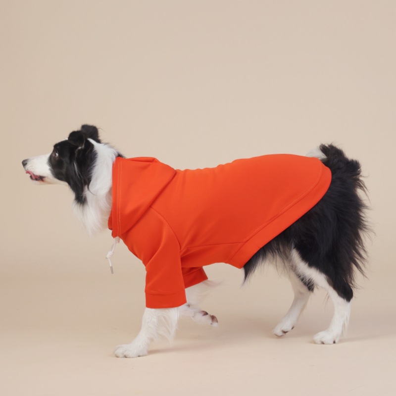 V888-ELOSUNG31064-202505231126-00 Orange Classic Dog Sweatshirt with Hood & Drawstrings - For Large Dogs (Size : 8XL) - Image 1