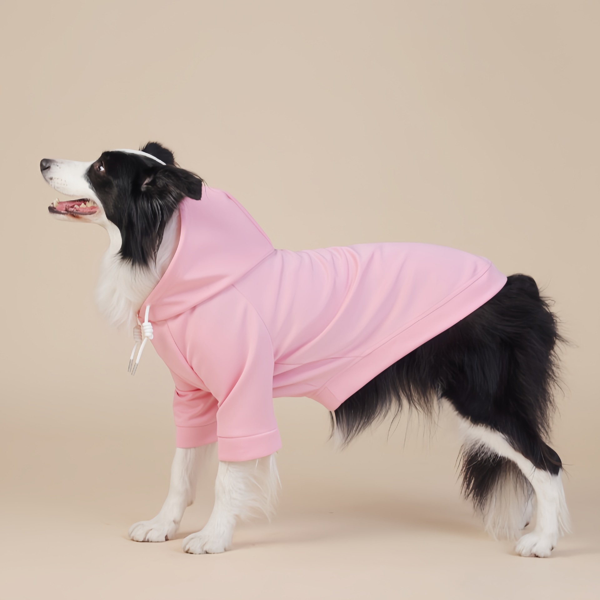 V888-ELOSUNG31248-202505281048-00 Pink Classic Dog Sweatshirt with Hood & Drawstrings - For Large Dogs (Size : 5XL) - Image 1