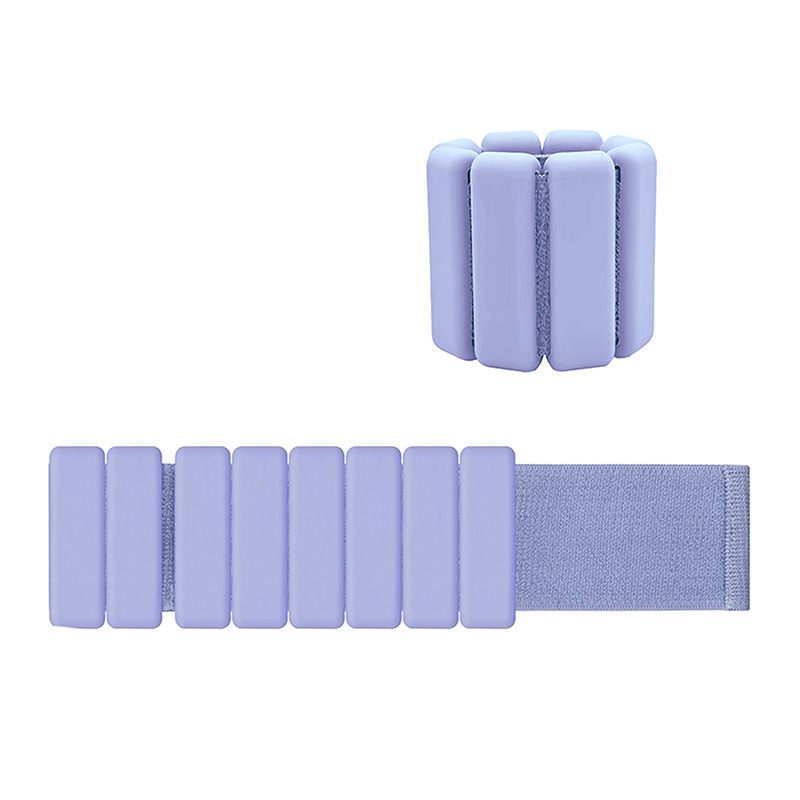 V888-ELOSUNG32090-202505281128-00 Purple Premium Adjustable Silicone Wrist & Ankle Weights (1lb Each, 2lb Pair) - Waterproof & Sweatproof for Enhanced Yoga, Running & Fitness Workouts - Image 1