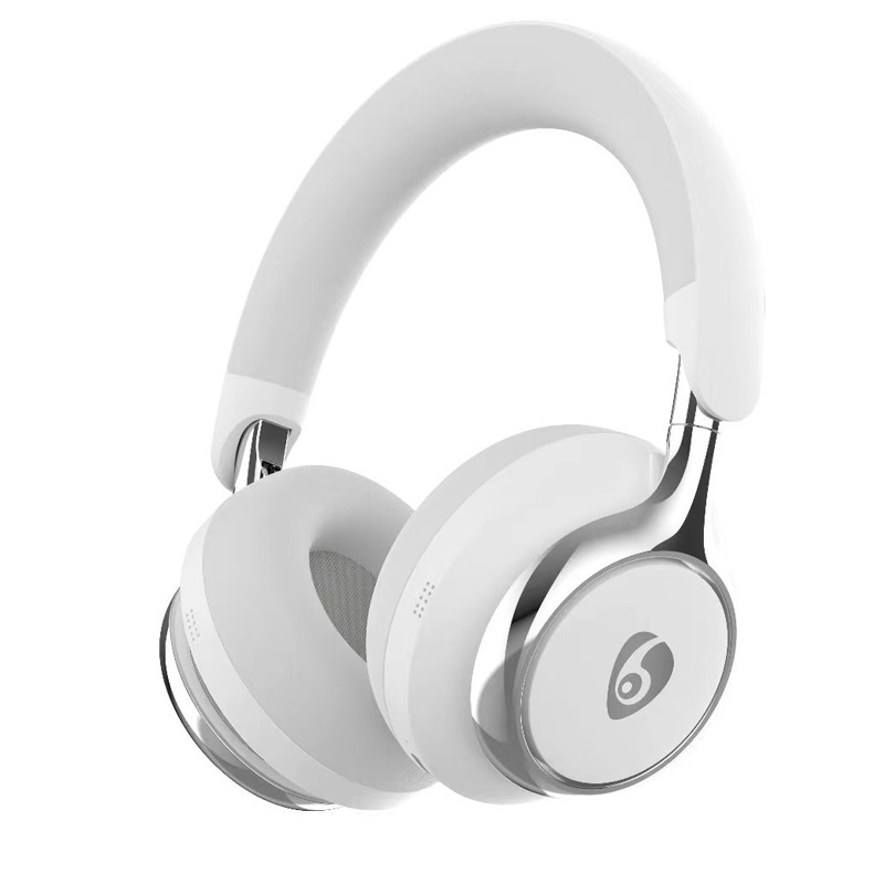 V888-ELOSUNG32185-202506041705-00 White Premium Wireless ANC Headphones - Bluetooth 5.4, 32H Playtime, Foldable Over-Ear Design, Comfort Earpads for Travel & Gaming - Image 1