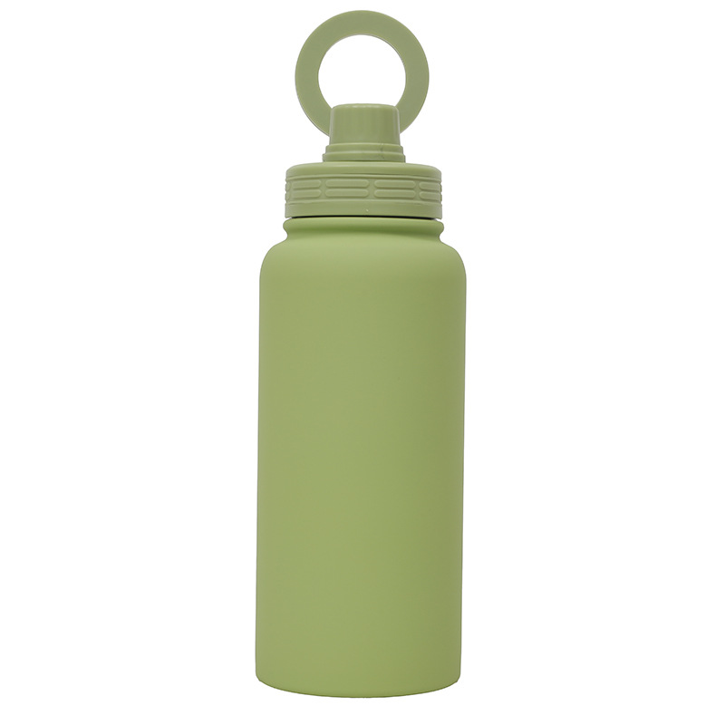 V888-ELOSUNG33004-202505261618-00 Green Premium 35oz Stainless Steel Insulated Sports Bottle with Magnetic Phone Holder Lid - Image 1