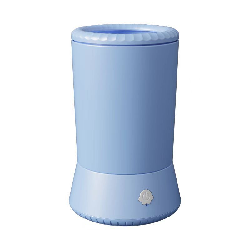 V888-ELOSUNG33207-202506091242-00 Blue Portable Dog Paw Cleaner - Gentle Silicone Pet Foot Washer Cup for Muddy Paws - Image 1
