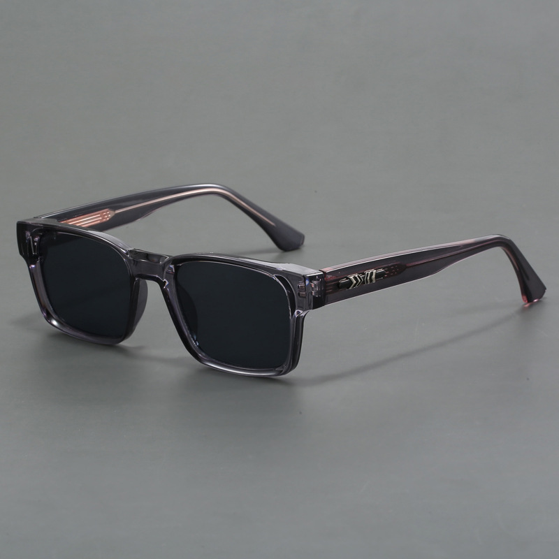 V888-LOSUNG17463-216119-00 Dark Grey Trendy Oversized Lightweight Blue Light Blocking Sunglasses for Men - Anti-Fog, Photochromic, and UV Protection - Image 1