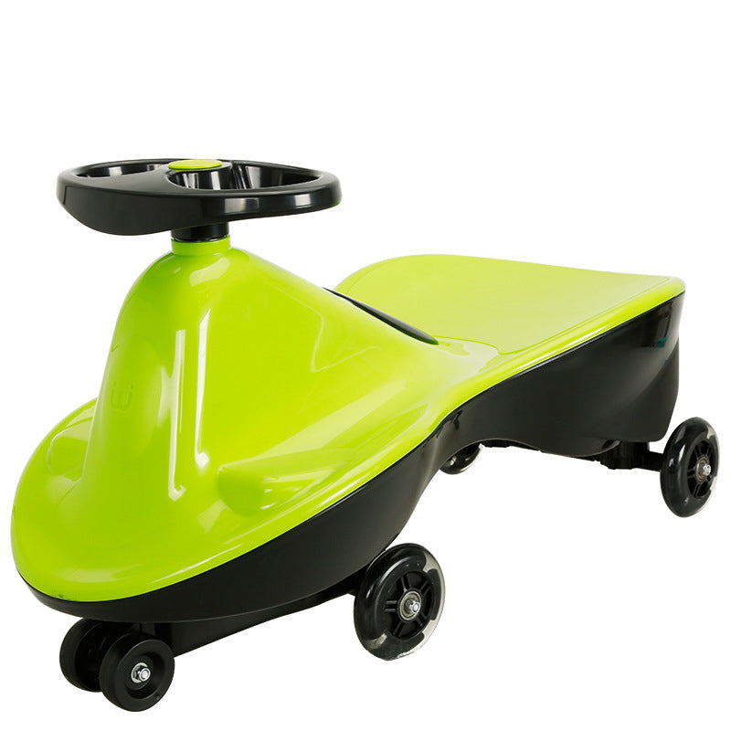 V891-TOY-ISCG-X1-197679-00 Green-Glide Walker Swing Car Twist Car Rind On Toy Italian Designer For Children Outdoor - Image 1