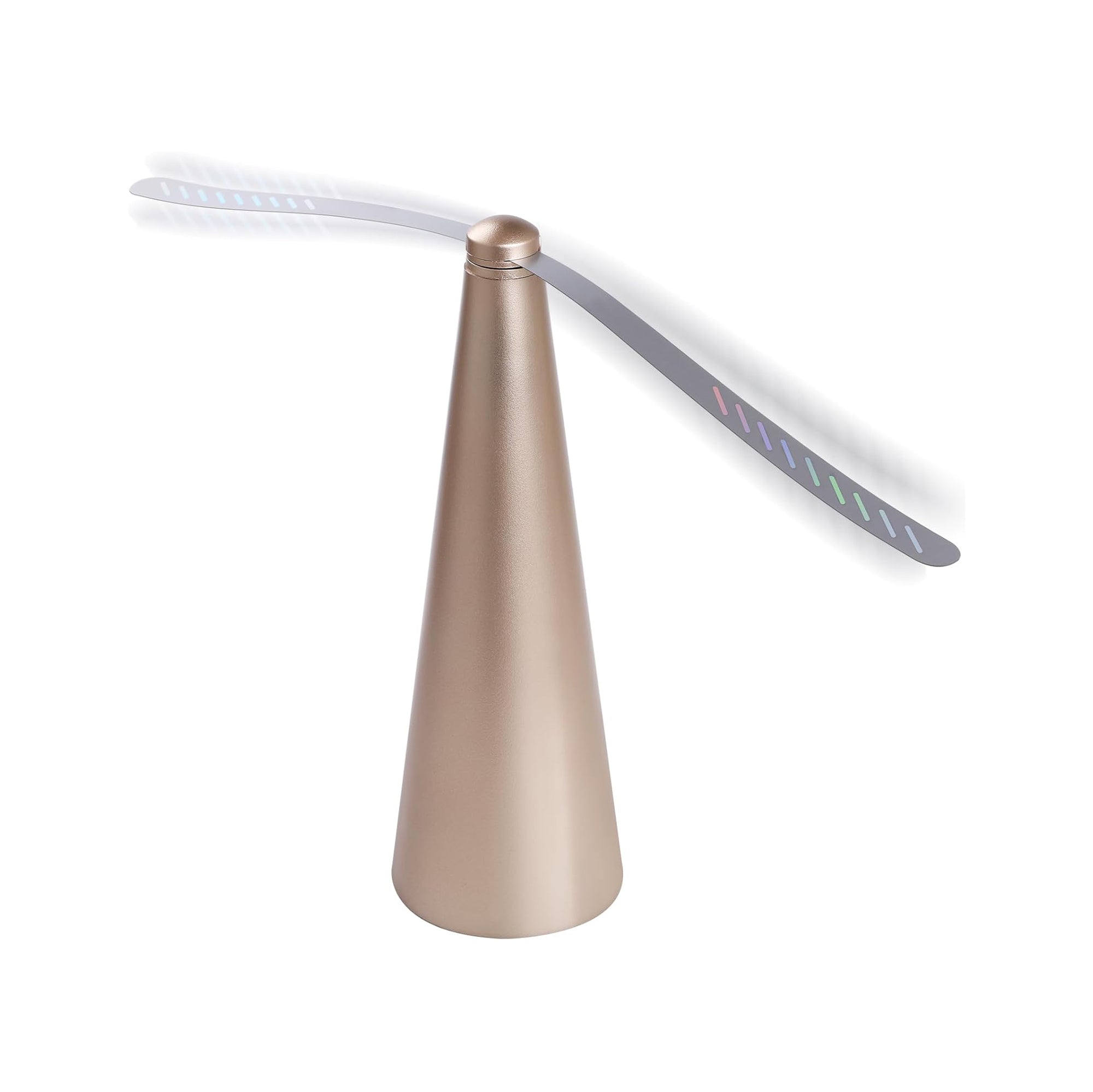 V915-EL0086-GD-203364-00 Battery Operated Shoo-Fly Chemical Free Fly Repellent Fan Gold - Image 1