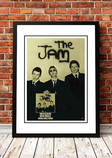 V967-A30438-A3-223750-00 The Jam 'In The City' In Store Poster 1977 - Framed A3 - Image 1