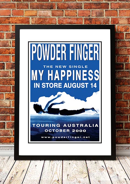 V967-A30449-A1-223660-00 Powderfinger 'My Happiness' In Store Poster 2000 - Framed A1 - Image 1