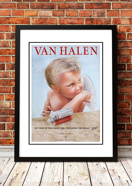 V967-A30458-A2-223625-00 Van Halen '1984' In Store Poster - Framed A2 - Image 1