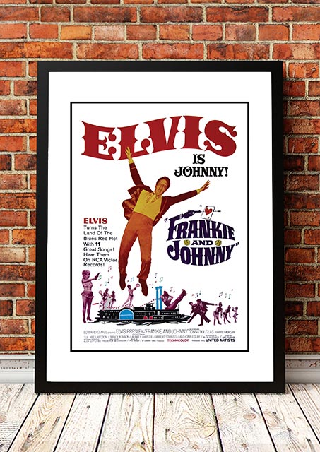 V967-EP0445-A2-202504140921-00 Elvis 'Frankie and Johhny' Framed Movie Poster! - Framed A2 - Image 1