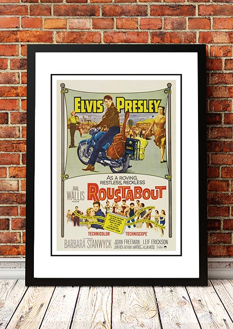 V967-EP0455-A3-202504140927-00 Elvis 'Roustabout' Framed Movie Poster! - Framed A3 - Image 1