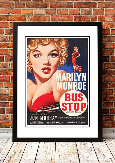 V967-MM0429-A4-202504140959-00 Marilyn Monroe ‘Bus Stop’ Framed Movie Poster! - Framed A4 - Image 1