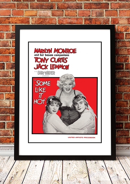 V967-MM0430-A3-202504141006-00 Marilyn Monroe ‘Some Like It Hot’ Framed Movie Poster! - Framed A3 - Image 1