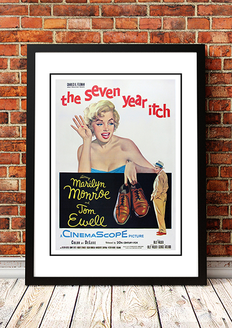 V967-MM0431-A2-202504141006-00 Marilyn Monroe ‘The Seven Year Itch’ Framed Movie Poster! - Framed A2 - Image 1