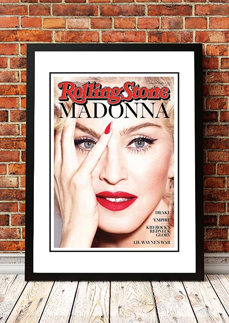 V967-RSM42-A3-202504140953-00 Madonna' Rolling Stone Magazine Cover! - Framed A3 - Image 1