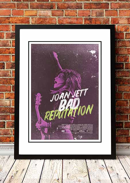 V967-SS0446-A2-202504150916-00 Joan Jett ‘Bad Reputation’ Movie Poster 2018 - Framed A2 - Image 1