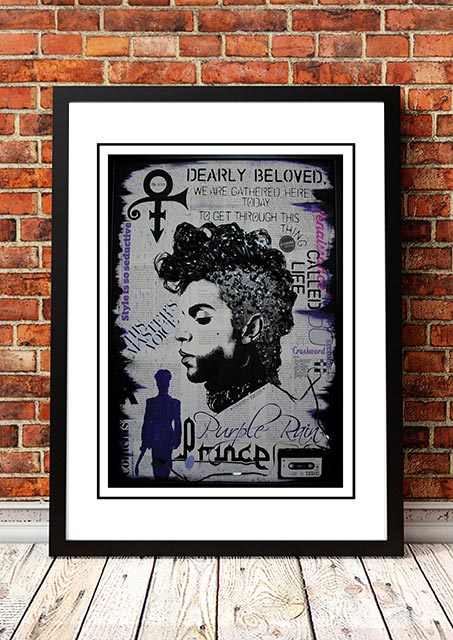V967-SS0462-A3-202504150930-00 Prince 'Pop Art' Poster - Framed A3 - Image 1