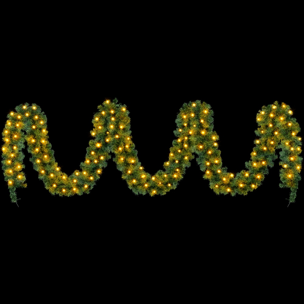 XM-TR-GAR-10M-LED-190832-00 Jingle Jollys 10M Christmas Garland LED Lights Party Xmas Decorations 700 TIPS - Image 1