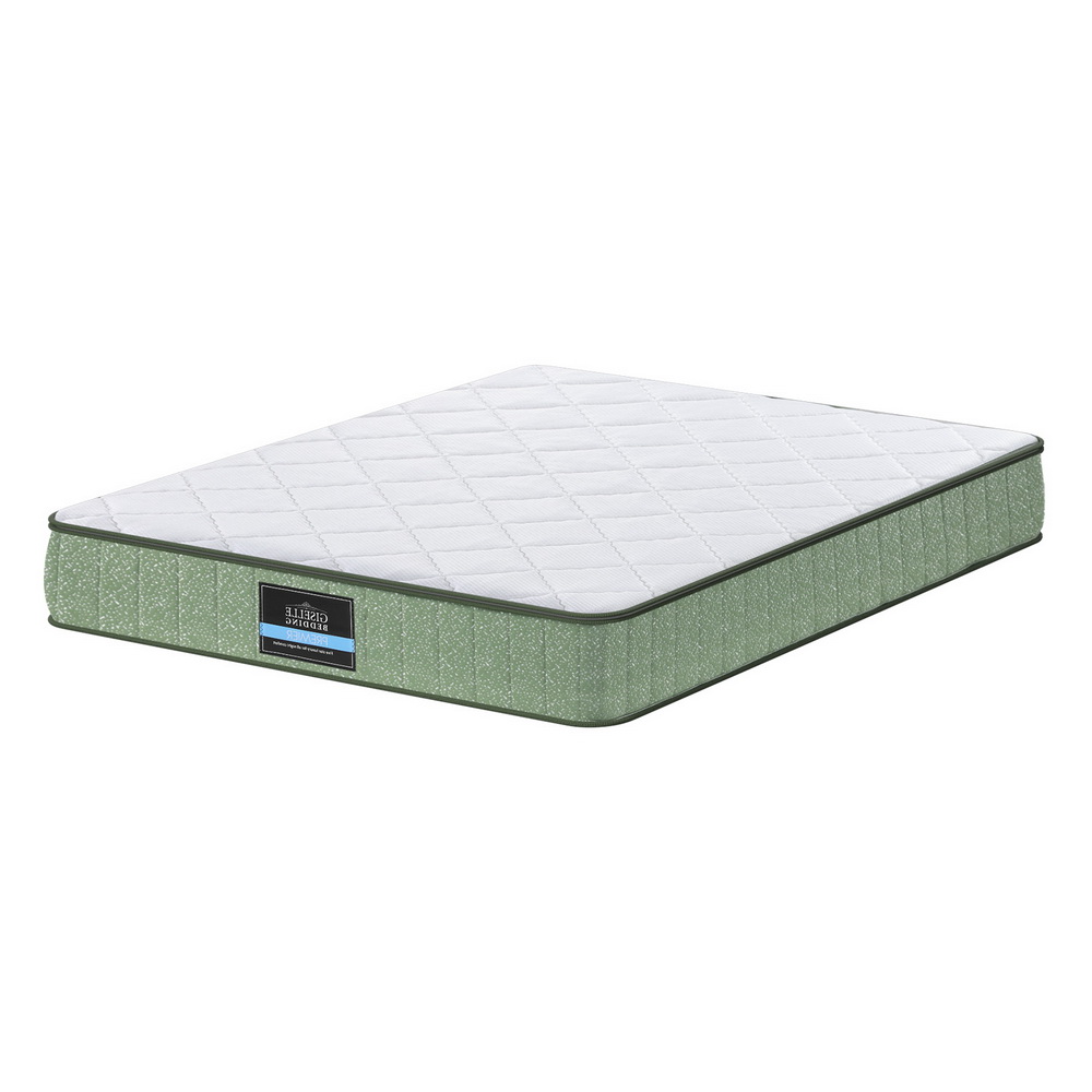 FOAM-C-MFM-LEAF-H025-D-202507181422-00 Giselle 25cm Memory Foam Mattress Dual Layer Zipper Cover Cool Charcoal Foam Mattresses Double - Image 1