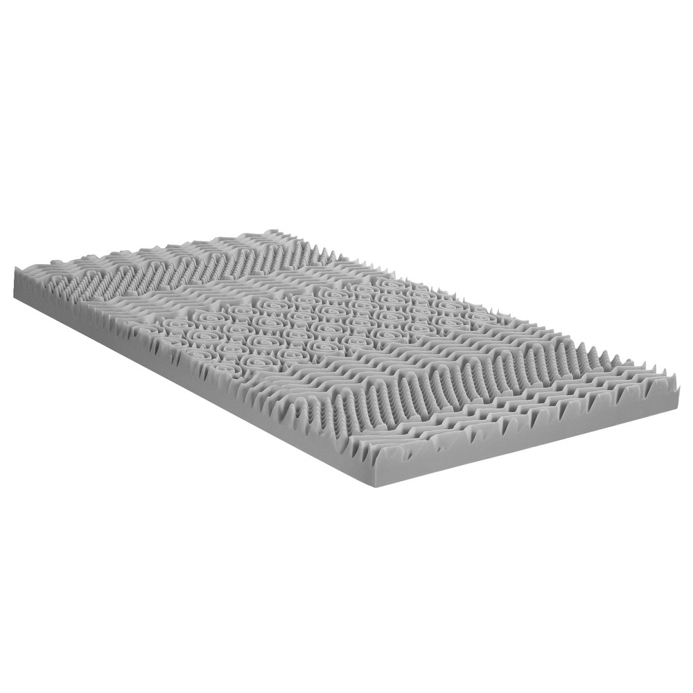 MATTRESS-TOP-7Z-8-GY-S-202508201952-00 Giselle Bedding 8cm Memory Foam Mattress Topper 7-Zone Graphite Single - Image 1