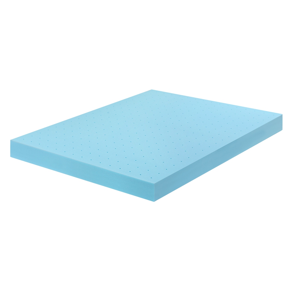 MATTRESS-TOP-VH-GEL-12-D-202508131238-00 Giselle 12cm Memory Foam Mattress Topper Ventilated Cool Gel Bamboo Cover Double - Image 1