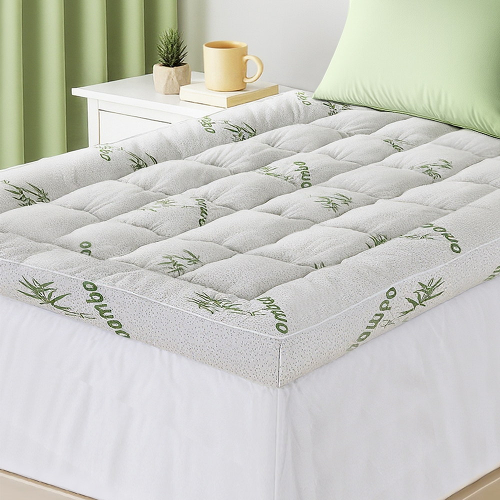 TOPPER-BAM-11-S-202508041912-06 Giselle Mattress Topper 11cm Pillowtop toppers Bamboo Single - Image 1