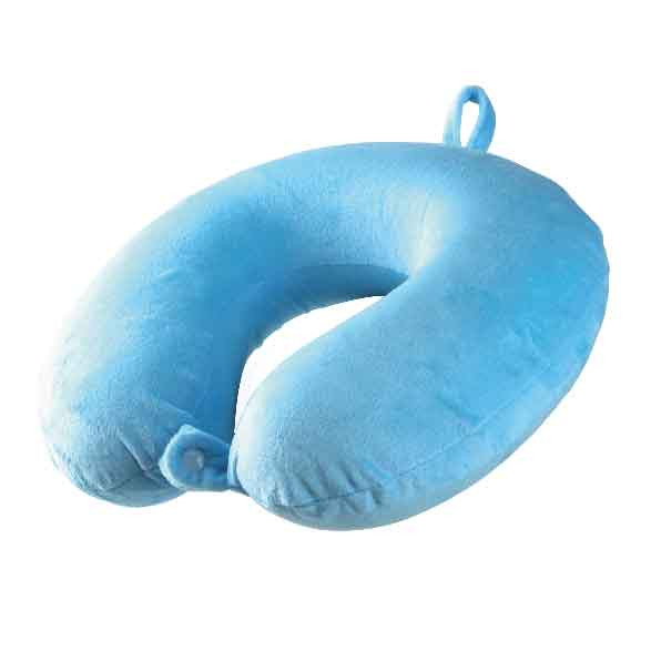 V1031-AO-NECPLB-286-202507221415-00 Laser Memory Foam Neck Pillow Blue - Image 1