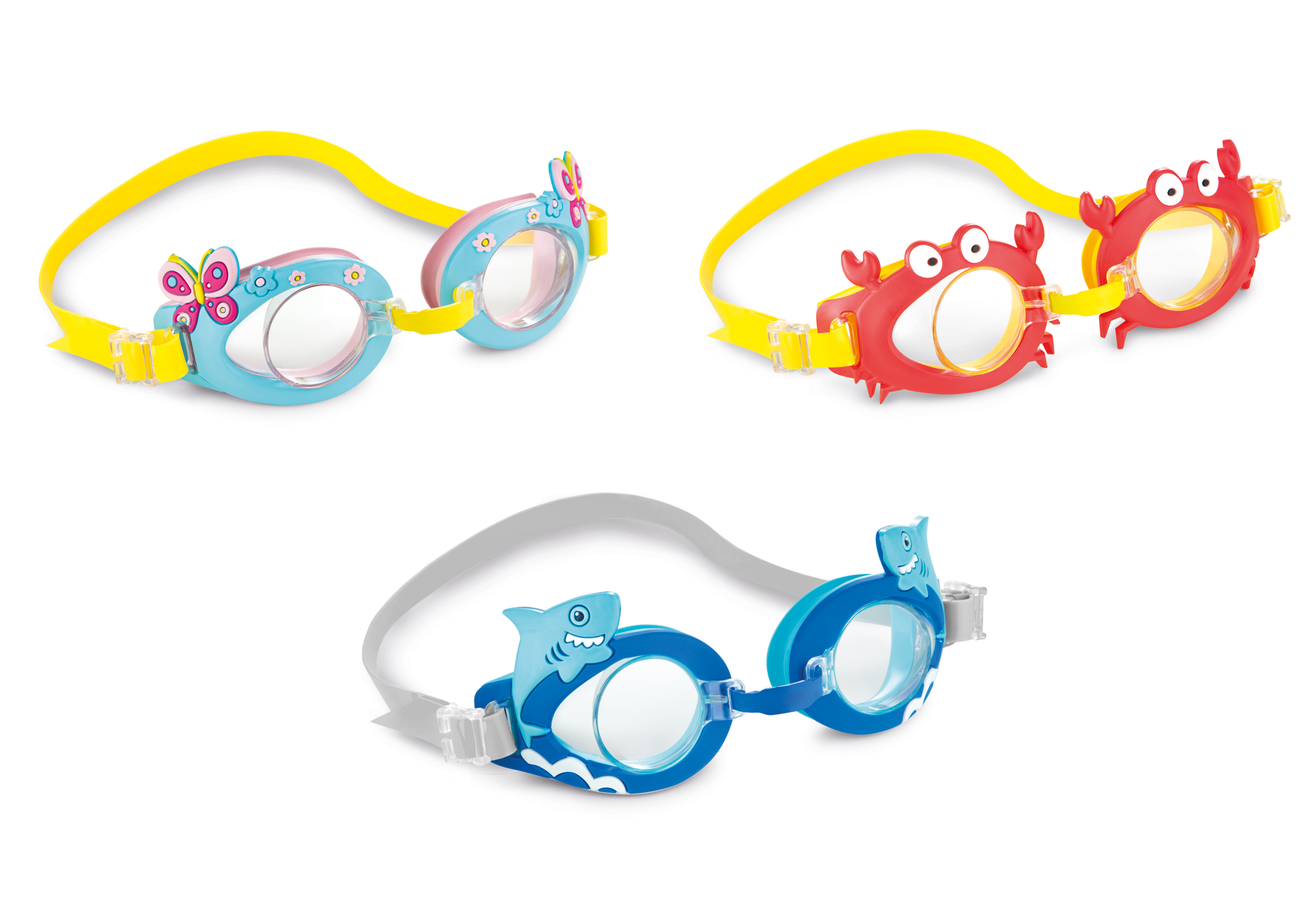 打印 Intex Fun Swimming Goggles - Assortment - 55610 - Image 1