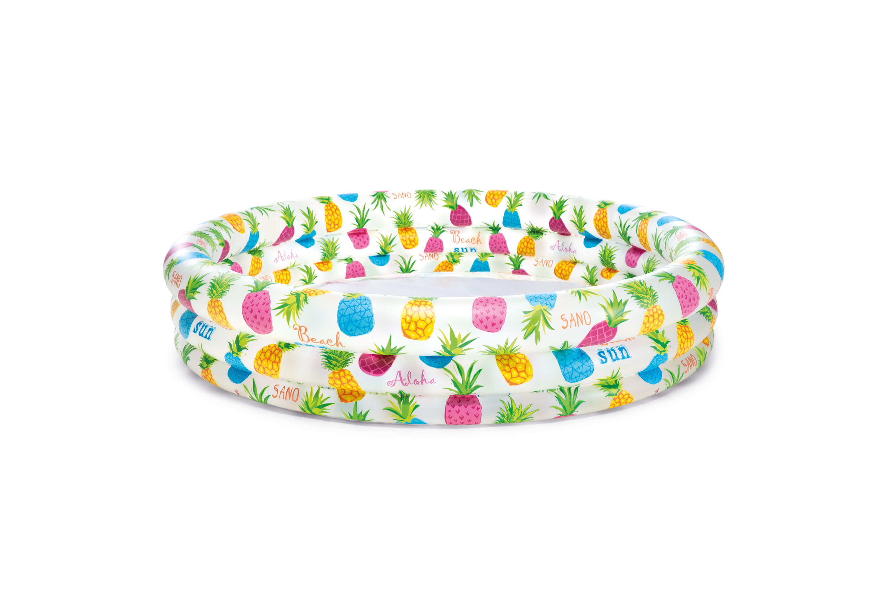 V1032-IXPINAAPLLEPOOL-59431-202508200946-00 Intex 3 Ring Pineapple Splash Pool 59431 132cm - Image 1