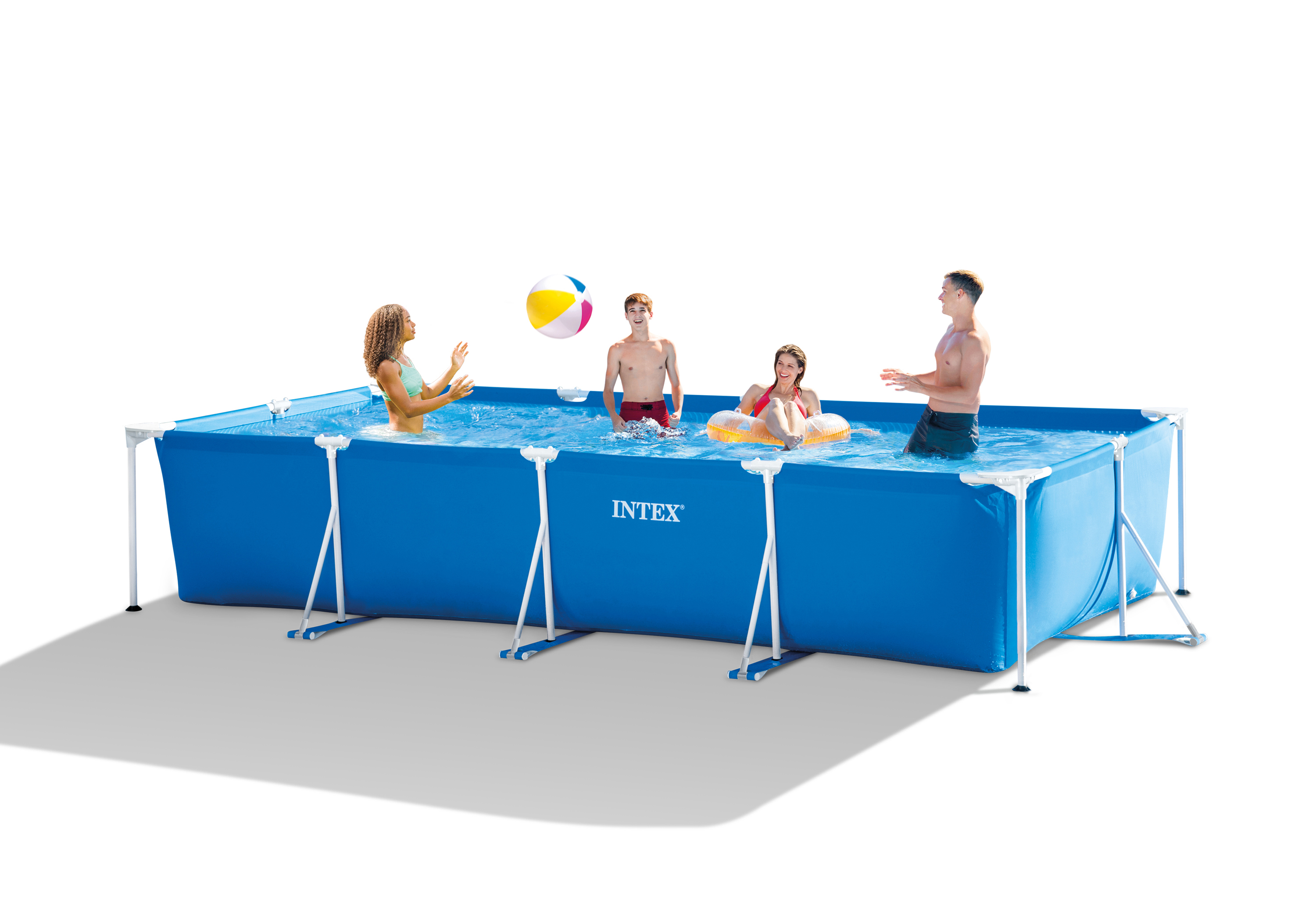 V1032-IXRECT45PUMP-28274-202508201017-00 Intex Rectangular Frame Pool 4.5m X 2.2m X 0.84m with Filter/Pump 28274 - Image 1