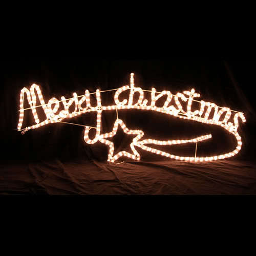 V1060-14013-202508141935-00 Samland Animated Merry Christmas Motif Rope Light W/ Controller - Image 1