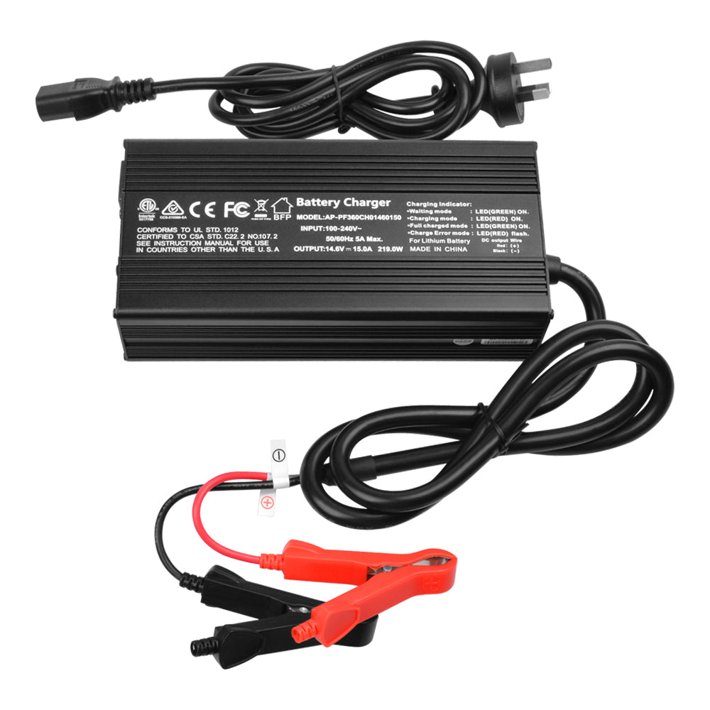 V1060-BCH15A-202508141955-00 Samland AC/DC 14.6V 15AMP Charger for Lithium Iron Phosphate(Lifepo4)Battery - Image 1