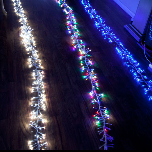 V1060-WX-WFC800W-202508141925-00 Samland LED Firecracker Effect Fairy Icicle Chaser Light for Christmas Decoration in White - Image 1