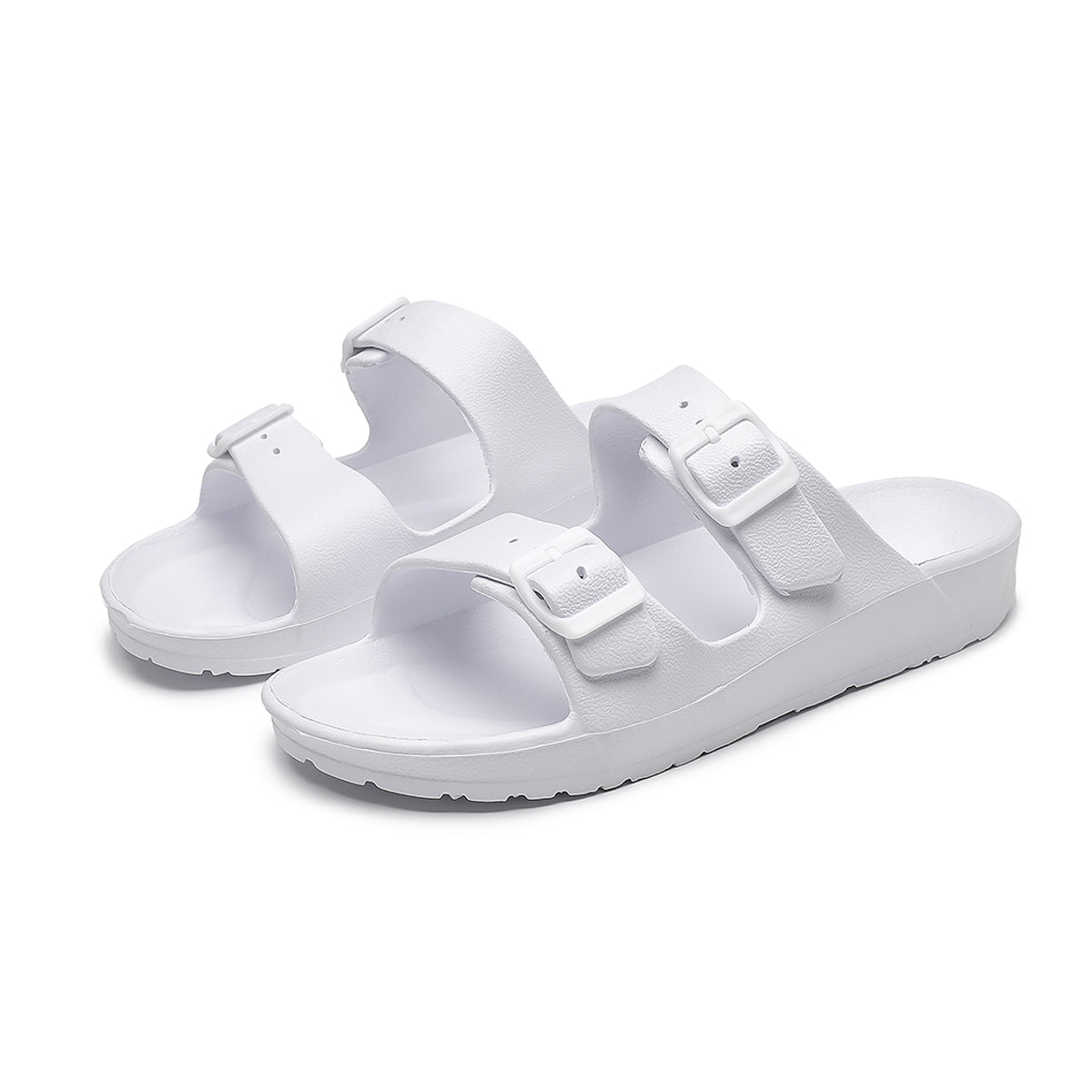 V1068-9353560017720-202509041346-00 UNISEX BEACH SLIDES 0099 - MEN - White / AUS Ladies10/Men8/EU42/26cm - Image 1