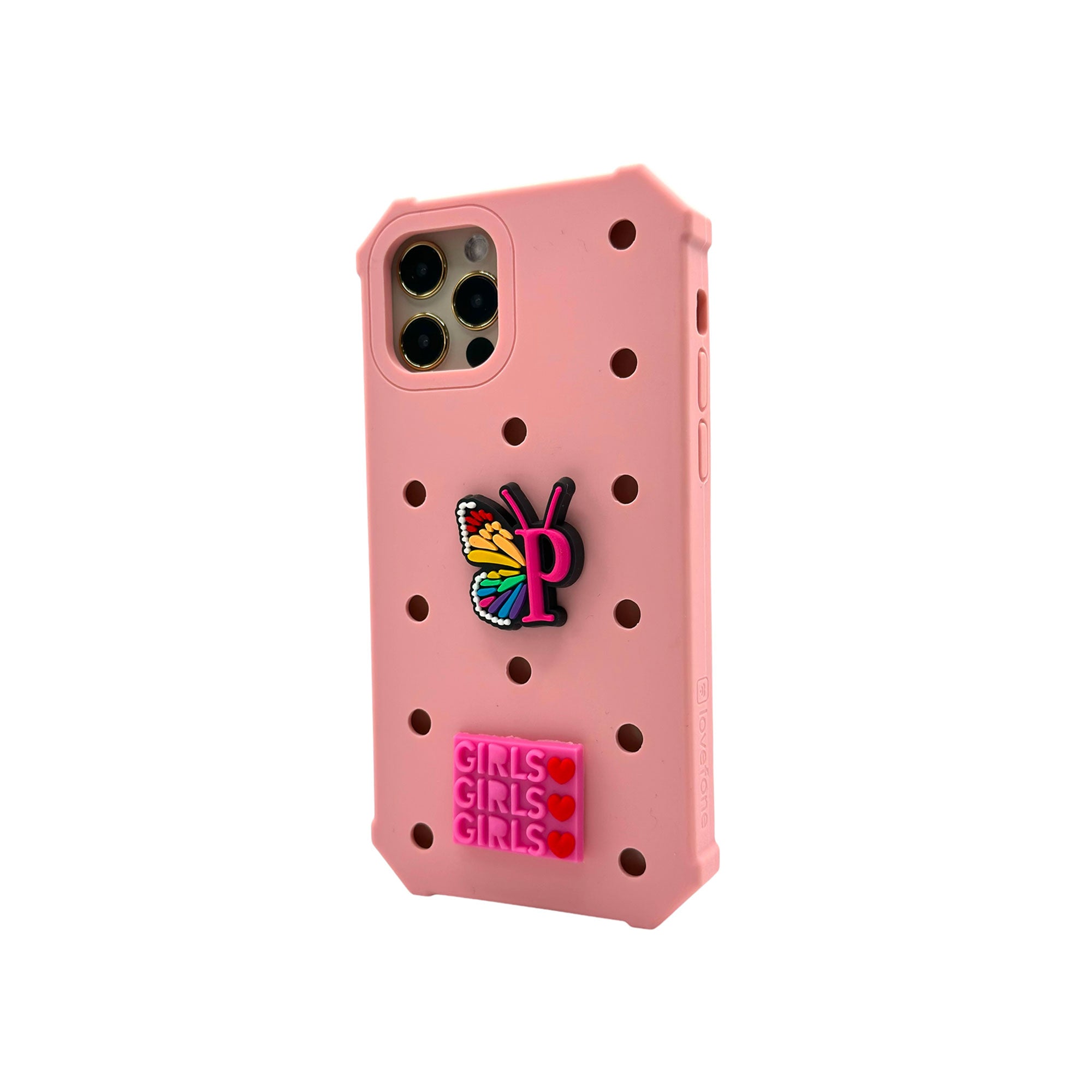 V1090-CASLOVKIDIPN14P-BPNNK-202509101020-00 Lovefone Kids Silicone Case iPhone 14 Pro Baby Pink - Image 1