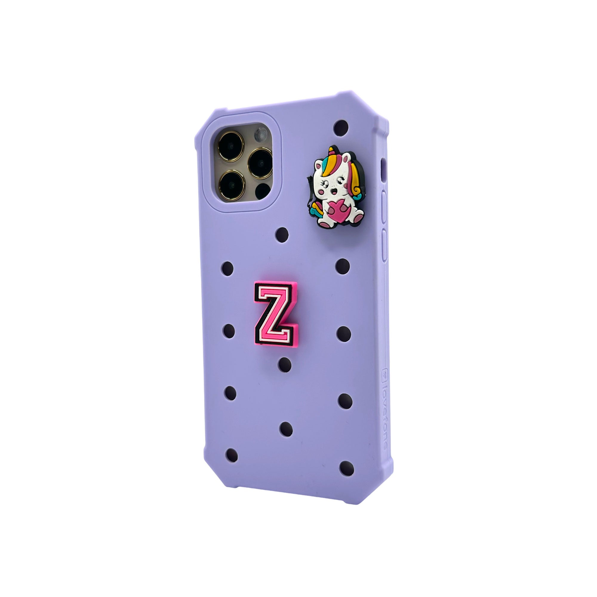 V1090-CASLOVKIDIPN15P-LAV-202509101025-00 Lovefone Kids Silicone Case iPhone 15 Pro Lavender - Image 1