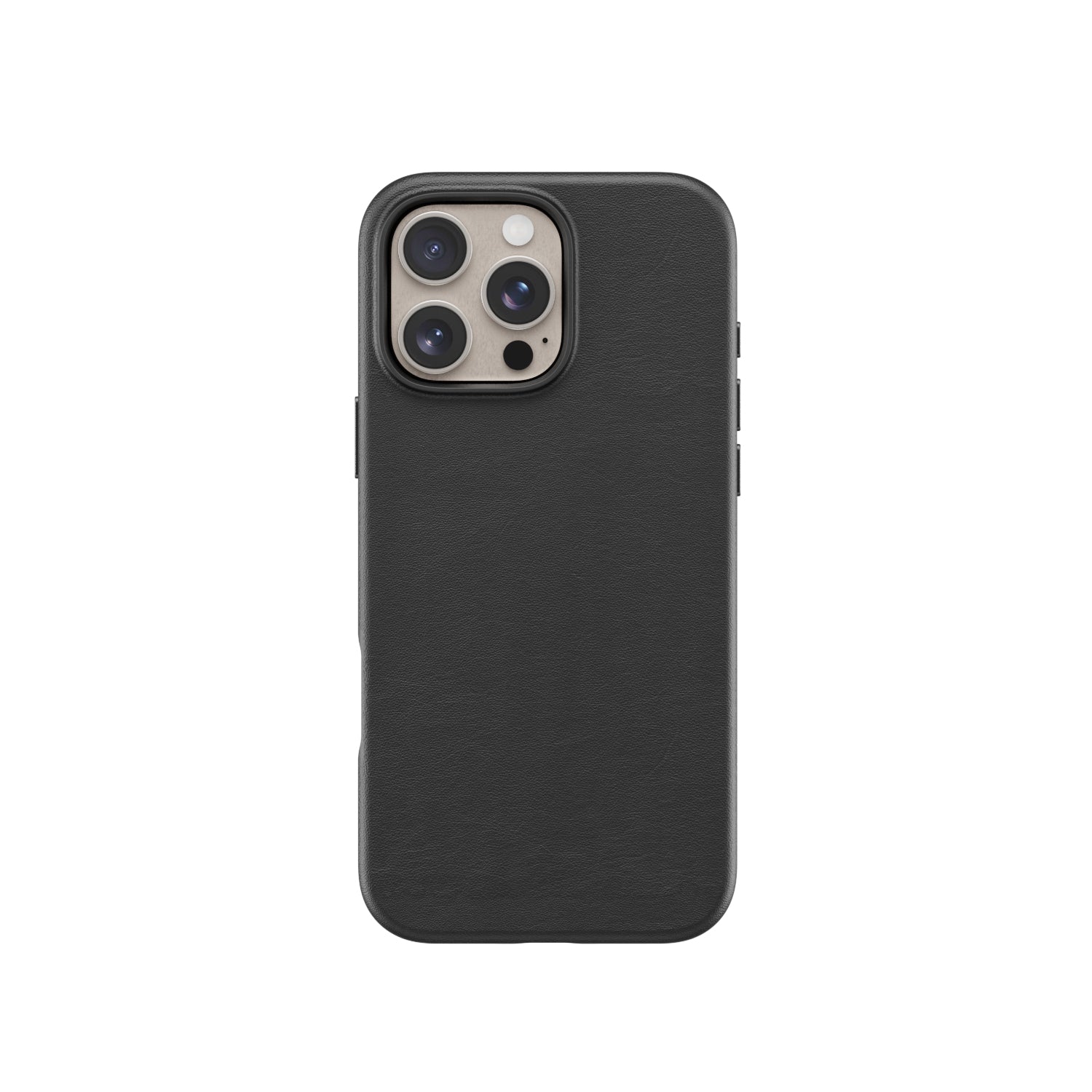V1090-CASLOVLEAIPN14P-BLK-202509100905-00 Lovefone Genuine Crafted Leather Case iPhone 14 Pro Black - Image 1