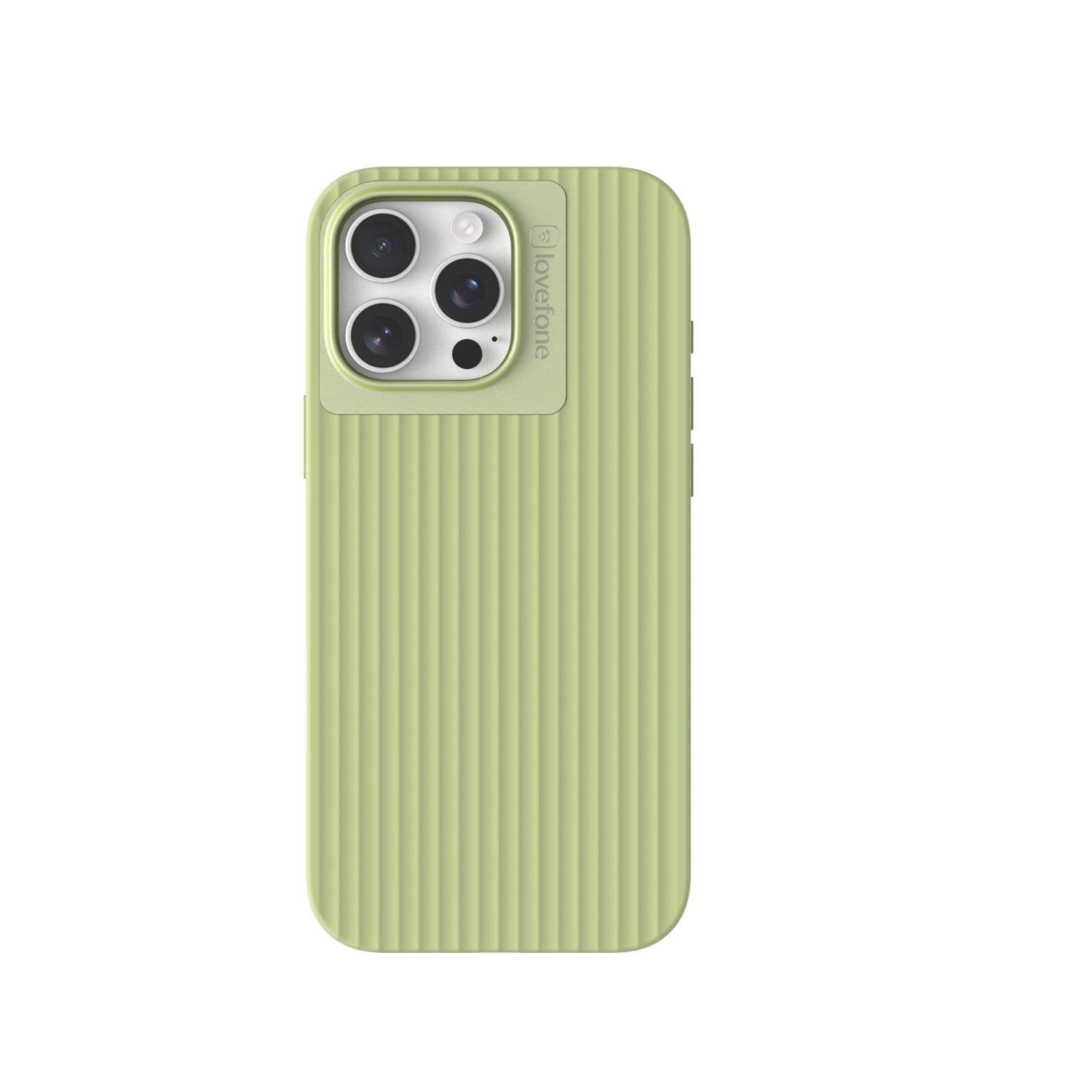 V1090-CASLOVSUITIPN15P-LIM-202509100945-00 Lovefone Suitcase Case iPhone 15 Pro Lime Luggage - Image 1