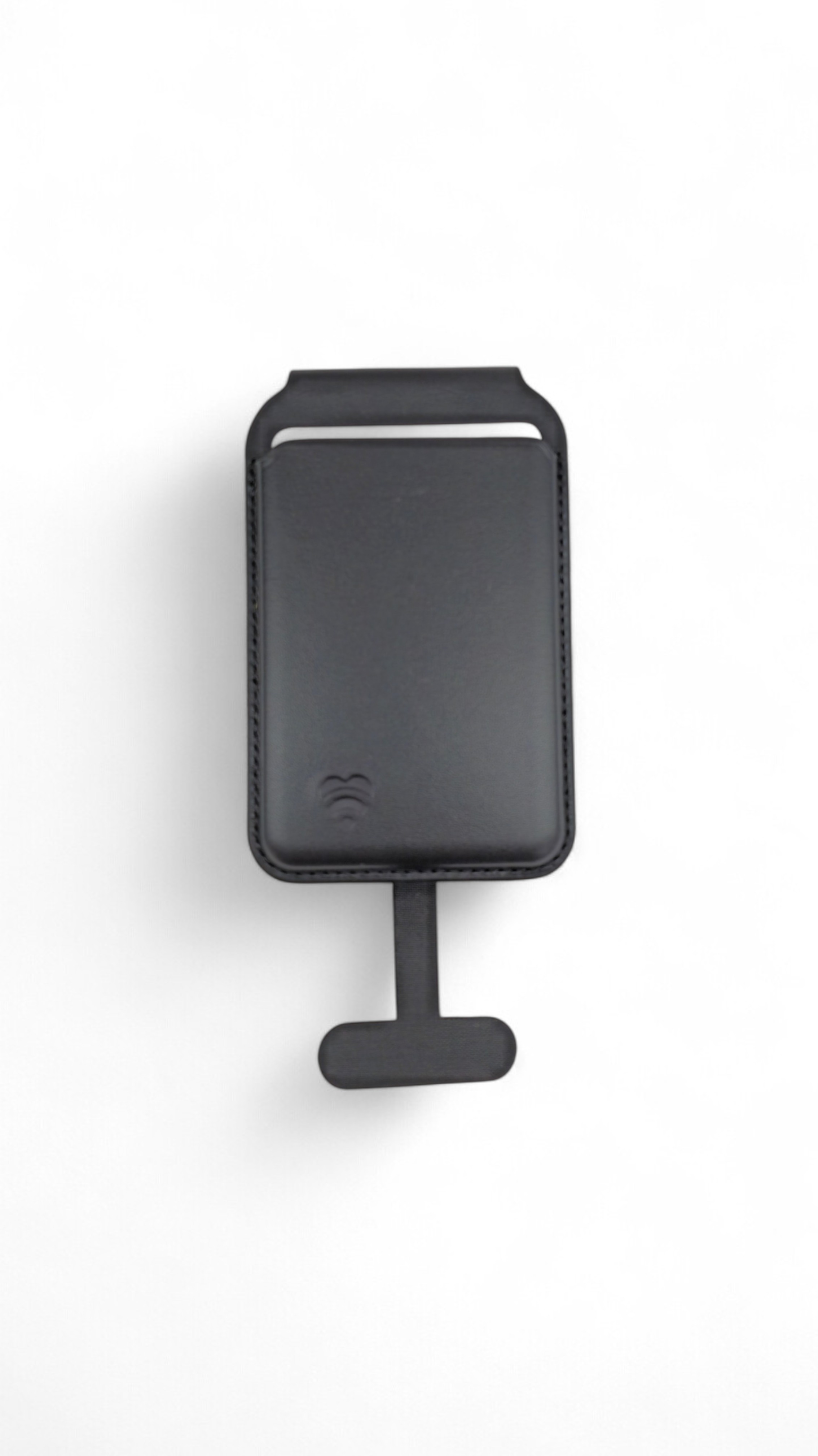 V1090-WALSLOV-BLK-202509100955-00 Lovefone Genuine Crafted Leather Standing Wallet with Magsafe - Black - Image 1