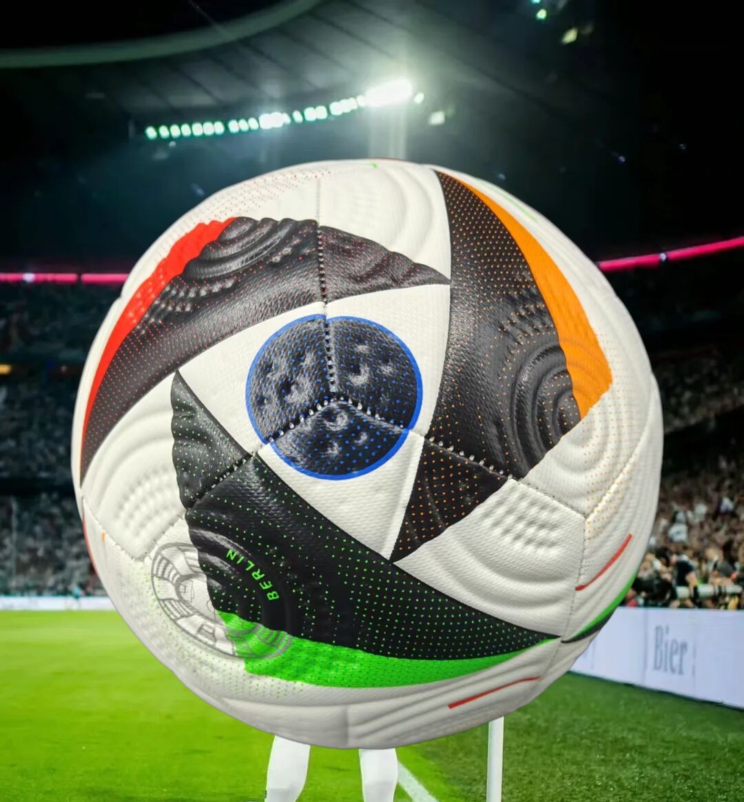 V1106-HEZQ026-202509111952-00 Euro Cup group stage football, special black and white pattern PU ultra-durable kicking soft new fashion event-specific football - Image 1
