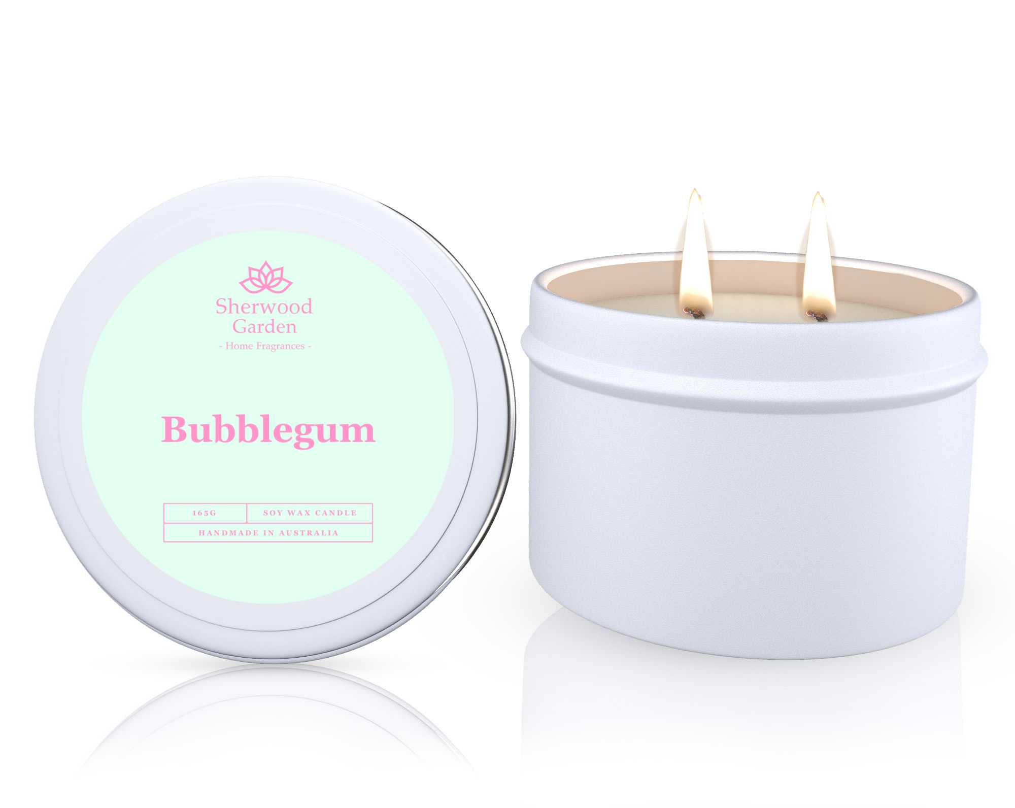 V1108-SGHFSWCT165-BG-202509170830-00 Bubblegum Soy Candle Tin 165g - Image 1